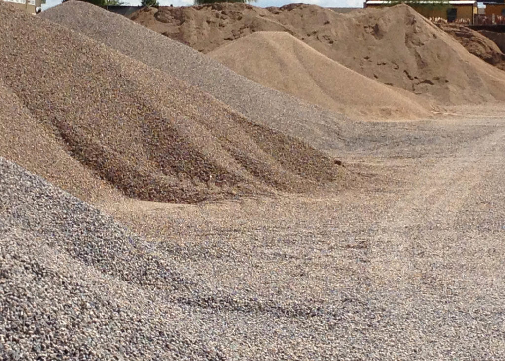 gravel-stockpiles